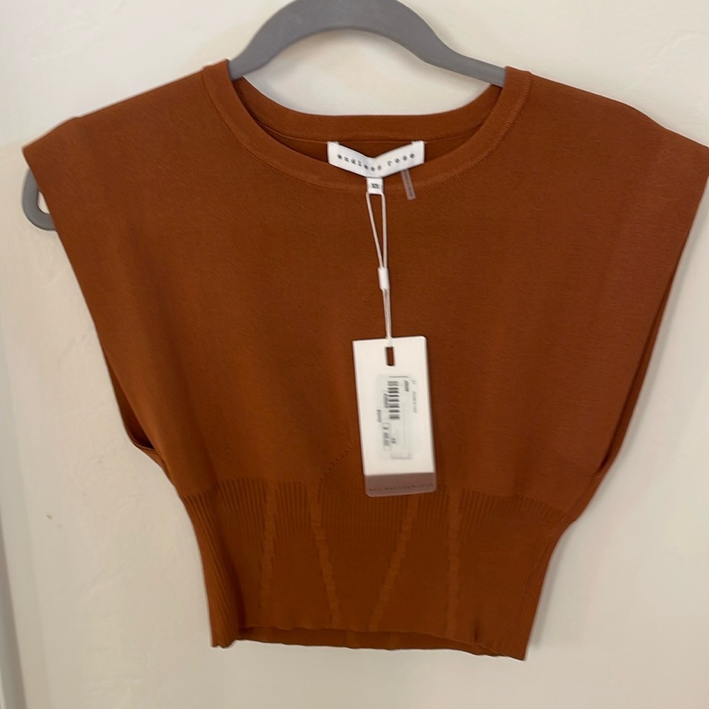 Endless Rose burnt orange crop top